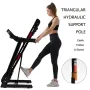 [USA Direct] Bominfit JK88 Opvouwbare Loopband 3.5PK Power Motor 16 km/u Maximale snelheid 150 kg Draagvermogen Hartslagsensor LED-scherm Installatievrije Running Fitness voor thuisgymnastiektrainingen