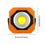 Outdoor Magnetic Camping Lamp Rechargeable Flashlight Solar Absorption Cob Usb Portable Multifunctional Wide-Angle Work Light
