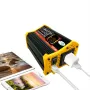 V3.0 18W 12V to 110V/220V Solar Panel Solar Power System Portable 4000W Power Inverter With 2 USB Ports 30A Solar Charge Controller LED Screen Display