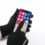 3-delige set dames- en herenwintermutsen en handschoenen, warme gebreide muts, sneeuw- en skimuts met klep en touchscreen-wanten, sms-handschoenenset