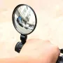 Kaca Spion Sepeda Belakang 8cm yang Dapat Diputar 360 Derajat, Dapat Disesuaikan, Dudukan Stang Universal, Reflektor Sepeda, Kaca Spion Keamanan