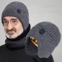 XANES Winter Bike Knitted Hat Outdoor Plush Warmth Cap Peaked Earmuff Fashion Casual Faux Fur Lined Bomber Hats Cycling Ear Protection