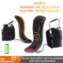 TENGOO Winter USB Rechargeable Heated Insoles 3 Levels Feet Warm Shoe Pad Thermal Electric Foot Warmer Heating Feet Outdoor Sports