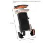 ACRUNU 4.7-7inch Adjustable Bike Phone Holder Shockproof Motorcycle Phone Handlebar Riding Navigation Frame 360 Rotation Bicycle Mount Accessories