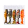 5pcs Multi-Section Fishing Lures 15.5g/10cm Sinking Swimbait Artificial Baits Fishing Tackle for Freshwater Saltwater Fishing