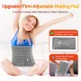 TENGOO Electric Heating Pad for Waist Back Neck Shoulders, Heated Cushion Waist Belt with 4 Timers & 9 Heating Setting, Comfortable Warm
