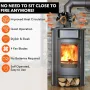 IPRee Stove Fan Without Electricity Quiet Chimney Fan For Stove Pipe Efficient Heat-Powered Fan For Oven Fan Wall Mounted Stove Fan