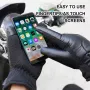 TENGOO USB Electric Heated Thermostatic Gloves Waterproof PU Touchscreen Heated Gloves Winter Motorcycle Riding Hand Warm Gloves