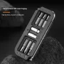 BENGGUO 10 in 1 Portable Bicycle Repair Tools 6mm Wrench 6Pcs CRV Removable Adapter Sleeve for Protable Bike Quick Fix