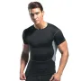 Camiseta deportiva de manga corta TENGOO para hombre, transpirable, de secado rápido, elástica y cómoda, para entrenamiento en gimnasio al aire libre y fitness.