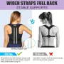 Adjustable Back Support Belt Back Posture Corrector Shoulder Lumbar Spine Support Back Protector
