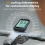 ROCKBROS M1 GPS Bicycle Computer 5.0 ANT Bluetooth Waterproof Wireless Bike Speedometer Bicycle Odometer Stopwatch Bike Accessories for MTB Road Cycle/City Bike