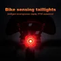 BENGGUO Smart LED Digital Display Bike Taillight Brake Sensing IPX6 Waterproof 500mAh Long Battery Life USB Charging Warning Safety Warning Back Light for Night Cycling