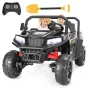 FUNTOK U01S 24V 7AH Double Seater Kids Ride on Truck Car 8km/h Max Speed Safety Rechargeable Powered Electric Car for 3-8 Years Old Kids with Remote Control