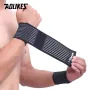 AOLIKES 1PCS Cotton Elastic Bandage Wrist Band Anti-slip Breathable Hand Protection for Weightlifting Ball Games Sports