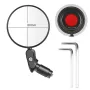 WEST BIKING Round Bicycle Rearview Mirror 360°Rotatable Convex Safety Cycling Motorcycle MTB Bike Rearview Mirror