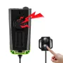 BIKIGHT Tachimetro per bicicletta 3 in 1, luce per bicicletta a doppio LED ricaricabile tramite USB, computer per bicicletta con allarme acustico