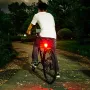 400lm LED Rear Bike Light Safety Tail Light Waterproof Professional Natural White Bicycle Cycling Light Adjustable Button Battery For Camping Hiking Caving Everyday Use