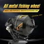Roll X6 Full-Metal Shooting Fish Wheel 3.9:1 Gear Speed Ratio 8Kkg Braking Force Interchangeable Right Left Hand Pre-Spooled Reel for Outdoors Fishing Joy