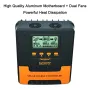 12V-24V automatisk MPPT solcellsladdningsregulator 10A, 20A, 30A, 40A, 50A, 60A smart PV-regulator, litiumblybatteriladdare
