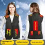 TENGOO 7 Areas Smart Heating Vest USB Charging Winter Warmth Cold-proof Vest for Men Women Elderly People