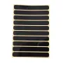 XANES 10PCS Set 8*1cm Invisible Reflective Adhesive Tape Bicycle Helmets Black Car Covering White Scratches Repairing for Bike Scooter