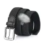 ENNIU Men Casual Knitted Belt Woven Canvas Elastic Breathable Design Belts