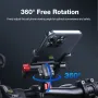 LAOTIE BM2 Universal Bike Phone Holder Four Corners Shockproof Free Rotation 4.0\-7.0\ Cellphone Electric Scooter Motorcycle Bicycle Mount for SAMEBIKE LAOTIE