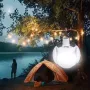 USB & Solar Rechargeable LED Football-shaped Night Light Outdoor Bulb Light Camping Light Emergency Light
