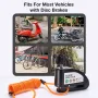Khóa phanh đĩa xe đạp LAOTIE DL01 Báo động lớn 110dB Chống trộm Bảo vệ bằng hợp kim nhôm An toàn chống thấm nước với Khóa dây nhắc nhở cho KuKirin ANGWATT Iscooter BOGIST MTB Xe đạp e-Bike Xe tay ga điện Xe máy