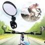 8cm Round Bicycle Rearview Mirror 360°Rotatable Convex Motorcycle Rearview Mirror