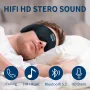KALOAD Máscara de dormir de algodão macio Bluetooth V5.3 HiFi Music Tipo C com carregamento USB e faixa de cabeça para dormir à noite em viagens