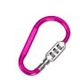 3-Digit D-Lock Mountaineering Buckle Hook Combination Lock Bicycle Electric Bike Anti-Theft Hook Helmet Lock