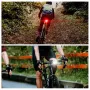 CYCLAMI CY300T 2PCS Bicycle Smart Front Rear Brake Sensing Lights Waterproof Type-C Charging Bike Lighting Headlight Warning Taillight for MTB Road Cycling