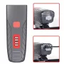 Multifunctional Headlight 1200mAh Large Battery Anti-theft Waterproof 3 Light Modes Front Light with 120dB Horn for Night Cycling