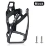 WEST BIKING Curved Bike Bottle Holder Tough Stable Lightweight Fashion Bicycle Watter Cage for MTB Road Road Bike-Black
