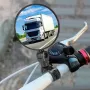 8cm Round Bicycle Rearview Mirror 360°Rotatable Convex Motorcycle Rearview Mirror