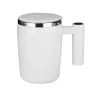 400ml USB Rechargeable Battery Auto Mixing Cup For Coffee Milk Grain Oat Magnetized Stirring ABS Stainless Steel Mug