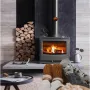 IPRee Wood Stove Thermometer Magnetic Gas Top Temperature Meter with Large Dial Avoiding Overheat Fireplace Accessories for Stove