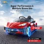 Funtok GT01A 12V 4.5AH 60W Kids Electric Ride on Car Licensed Chevrolet Corvette C8 4km/h Max Speed Safety Rechargeable Powered Electric Truck for 3-6 Years Old Kids with Wireless Remote Control Bluetooth LED Headlight Music Player