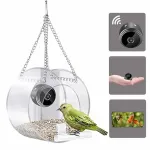 ZANLURE Smart Identify Bird Feeder Camera 1080P HD Video Recording Outdoor Hanging Real-time Monitoring Bird Feeder WiFi Connection Pet Feeding Cage