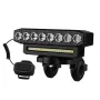 Cansses 3 in 1 4000mAh Battery Bike Headlight 6 Light Modes USB Fast Charging Waterproof Power Bank Phone Bicycle Front Light with 130db Horn for Night Cycling