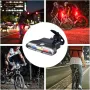 Bikight Solar Bike Taillight 300mAh Battery 7 Light Modes Type-C Charging IPX7 Waterproof Bicycle Rear Light for MTB Bike Motorcycle Electric Vehicle
