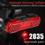 1 Đèn xe đạp sạc USB COB LED MTB Đèn hậu cảnh báo an toàn cho xe đạp Đèn hậu xe đạp Phụ kiện xe đạp