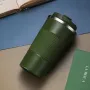 IPRee 510ml dubbel rostfritt stål kaffetermosmugg med halkfritt fodral biltermosflaska reseisolerad flaska kaffekopp mugg mjölkkopp