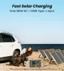 [US Direct] FlashFish QE02D UPS 1200W 1008Wh Portable Power Station LiFePO4 Lithium Battery Support in Solar Panels Backup Power Home Energy Storage Outdoor Camping Power Generator