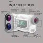 Nohawk Golf 1000Y/F/M 905nm Rangefinder Flagfront Golfing Range Finder with Touch Screen & Voice Feature Slope Switch 6X Magnification USB-C Charging Rangefinder