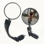 2pcs Bicycle Rear View Mirror Adjustable 360° Rotatable Convex Lens 360 Rotatable Handlebar Safety Mirror For MTB And Road Bike Reflector