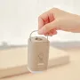 Mini elektrisk luftpump med lampor Trådlös luftkompressor Inflator/Deflator Pumpar för inomhus-/utomhuscampingutrustning