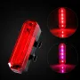 5LED Mountain Road Bicycle Taillight Cycling Equipment Night Riding Warning Light USB Charging Bike Taillight